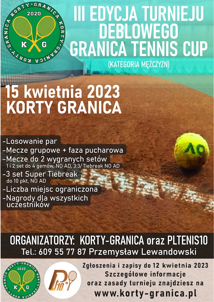 III edycja turnieju deblowego w kategorii męskiej GRANICA TENNIS CUP