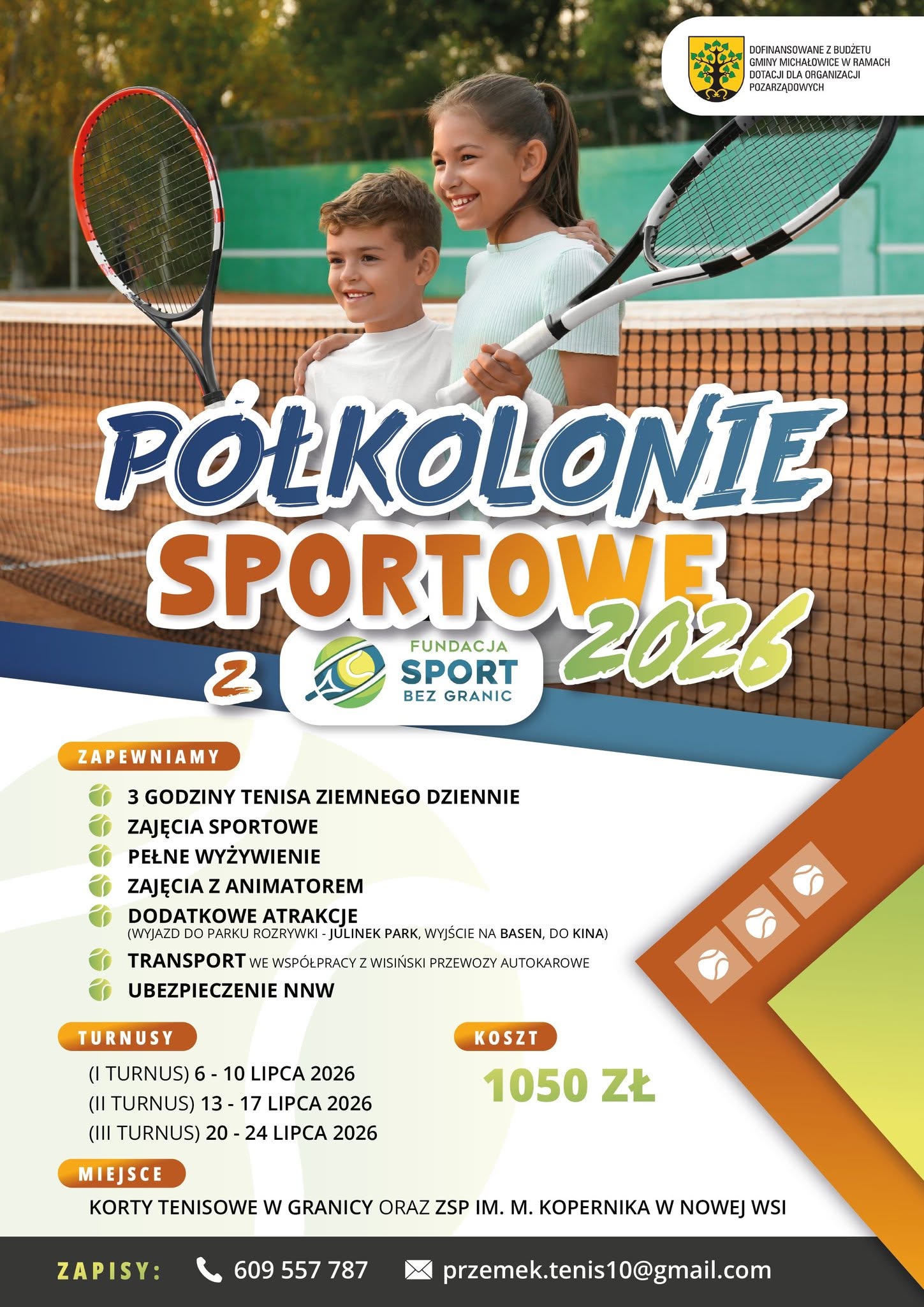 Półkolonie sportowe z Fundacją SPORT BEZ GRANIC 2026